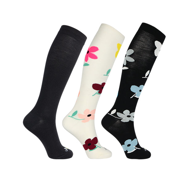 Floral Compression Socks, 15-20 mmHg