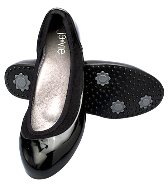ja-vie black black jelly flats shoes