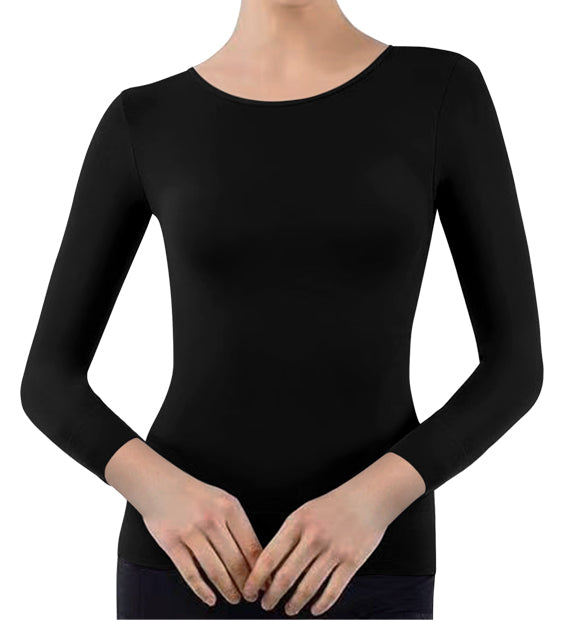Ladies Long Sleeve Seamless Compression Slimming Body Shaper