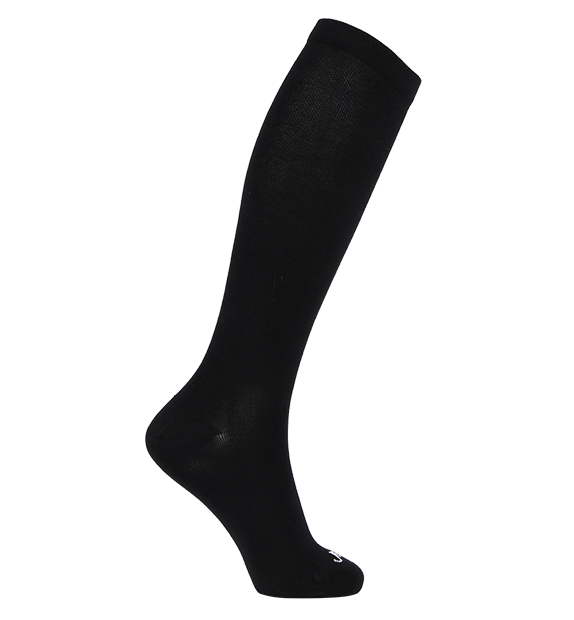 Pima Cotton Compression Socks#color_black