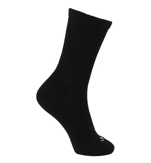 Relax Fit Non-Binding Crew Socks#color_black