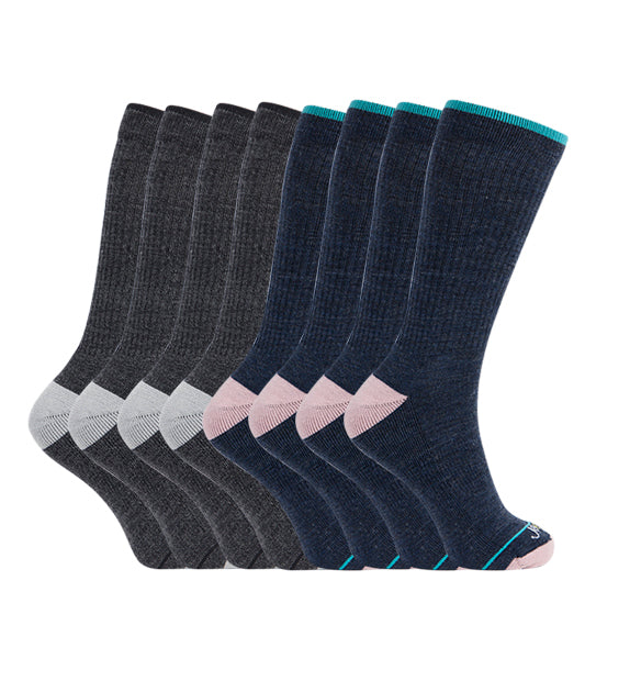 Rich Merino Everyday Crew Socks#color_grey-navy