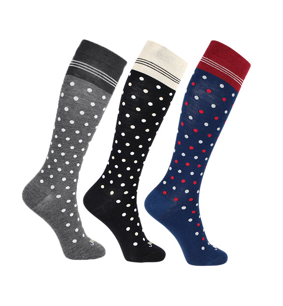 Merino Wool Compression Socks#color_black-grey-navy
