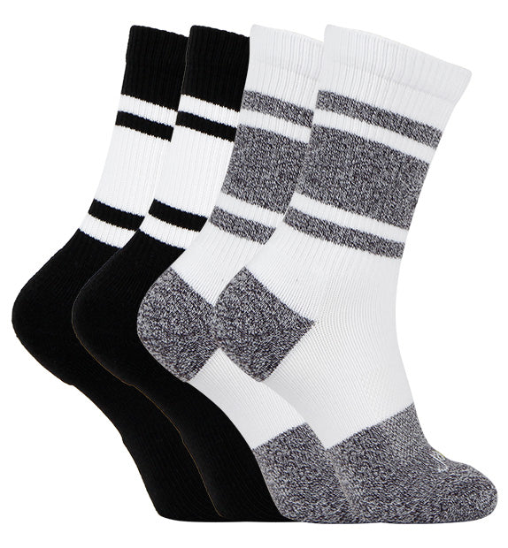 Perfromance Compression Active Crew Socks#color_black-white