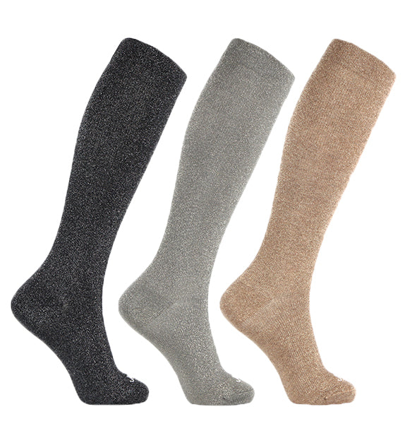 Pima Cotton Everyday Compression Socks (15-20mmHg) - Lurex - 3 Pack ...