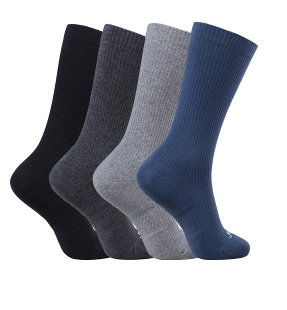 Pima Cotton Socks#color_black-dark-heather-grey-mid-grey-vintage-blue