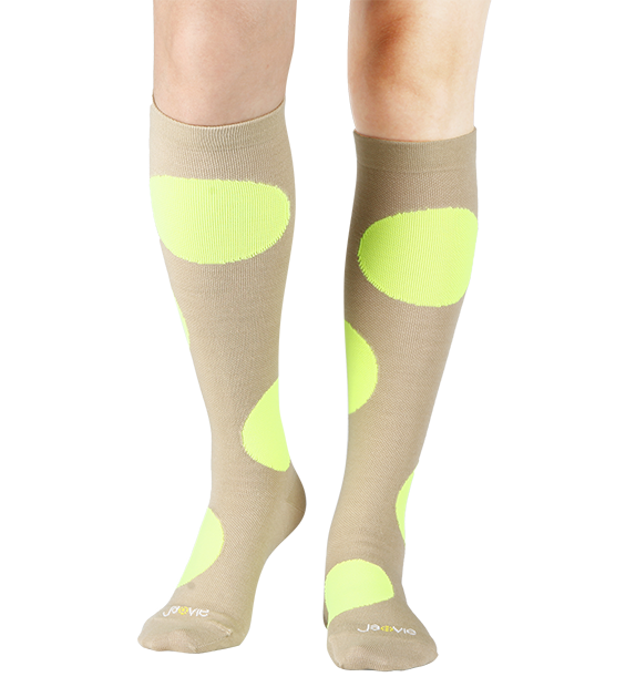 Rich Merino Wool Everyday Compression Socks (15-20mmHg) - Jumbo Dots - 6 Pack