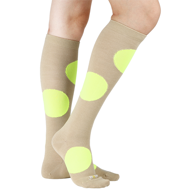 Rich Merino Wool Everyday Compression Socks (15-20mmHg) - Jumbo Dots - 3 Pack