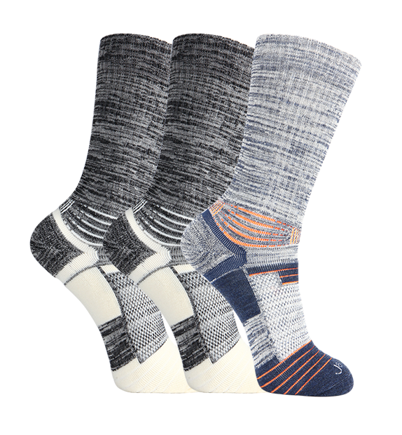 Merino Performance Active Crew Socks#color_black-black-navy
