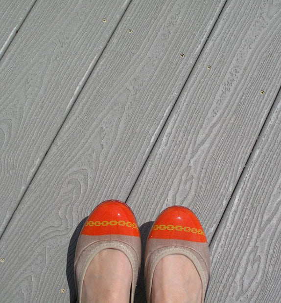ja-vie chain black/white jelly flats shoes