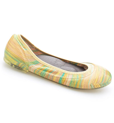 ja-vie pastel stripe jelly flats shoes