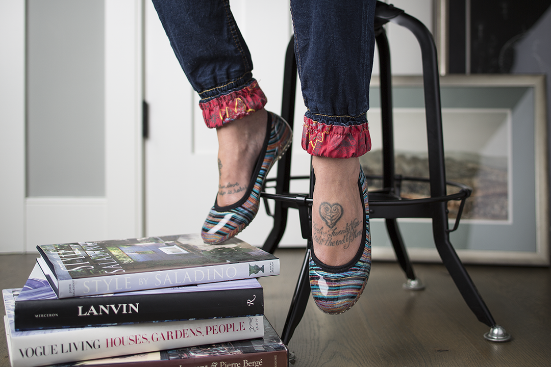 ja-vie fiesta stripe jelly flats shoes