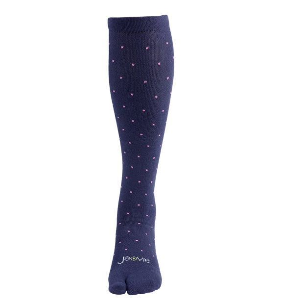 Split Toe Compression Cotton Everyday Split Toe Compression Socks (15-20mmHg) - Dots – ja-vie