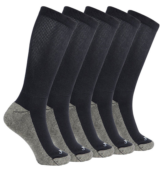 Relax Fit Non-Binding Crew Socks#color_black-mix