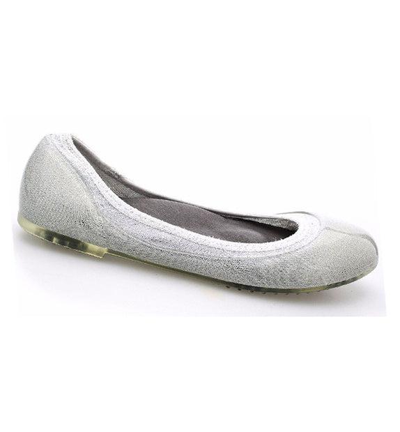 ja-vie silver jelly flats shoes